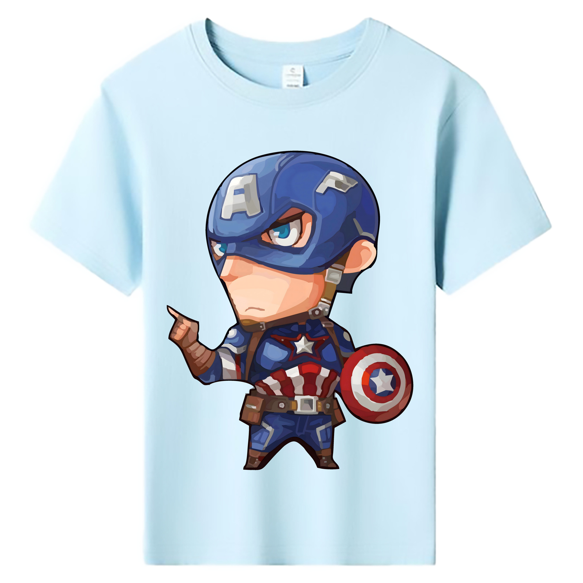 （画像用） アベンジャーズ The Avengers 綿100％キッズTシャツ（フロントプリント）